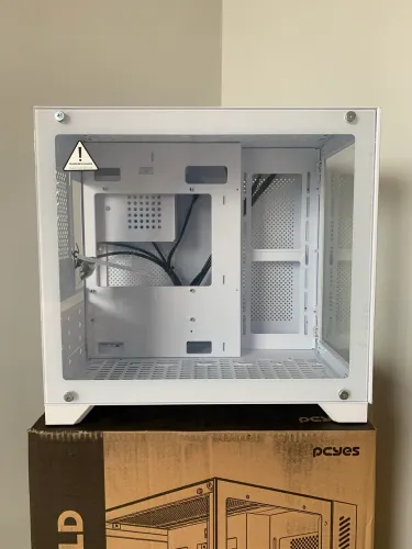 Gabinete Gamer PCYES Forcefield Branco - Novo com Nota Fiscal e Garantia