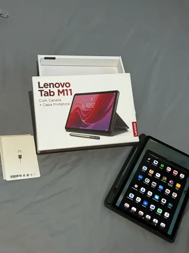 Tablet Lenovo Tab M11 com Caneta, Capa e Caixa