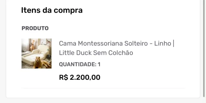 Cama montessoriana solteiro para criança 