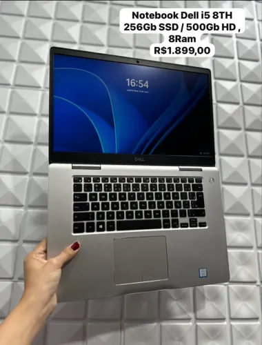 Notebook Dell i5 8TH SSD+HD, MX150/ Garantia / Loja física 
