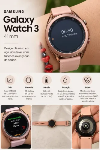 Relógio Samsung Galaxy Watch 3 41mm