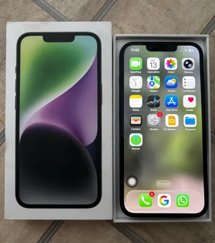 iPhone 14 128gb na caixa bateria 85%