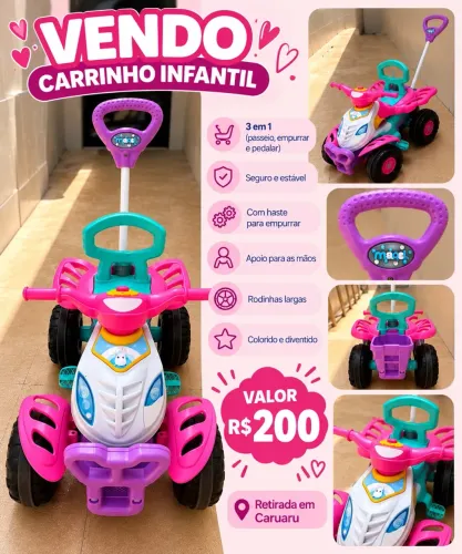 Vendo carrinho de passeio criança 