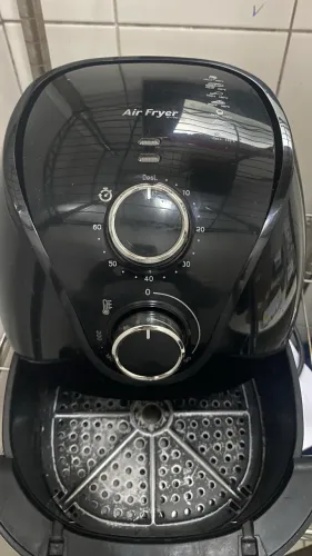 Air Fryer Preta - Funcionando perfeitamente