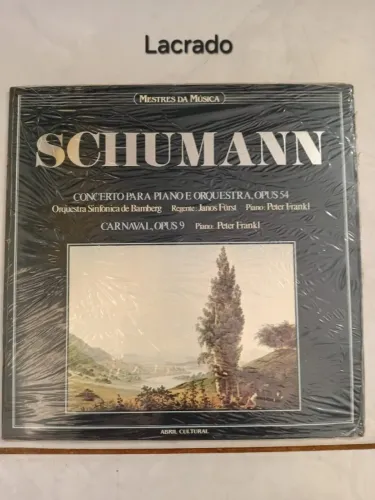LP Schumann - Mestres da Música - Abril Cultural - LACRADO - Vinil