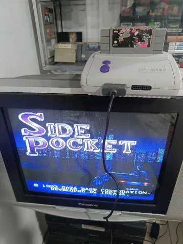 Jogo super Nintendo side pocket