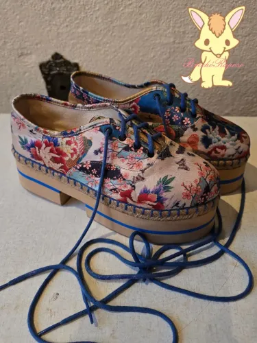 Sapato plataforma oriental farm