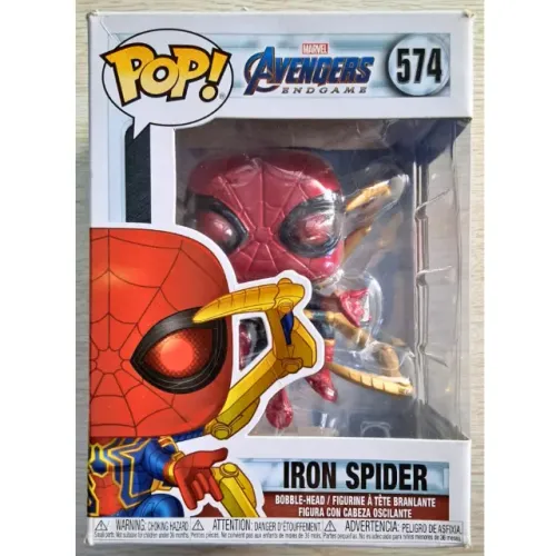 Funko Pop Iron Spider #574 Vingadores Ultimato Brilha no Escuro