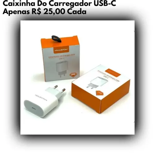 Caixinha de carregador tipo C 