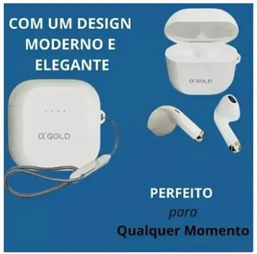 Fone de Ouvido Bluetooth Sem Fio A'Gold Fn-B02 Bateria Duração 4h