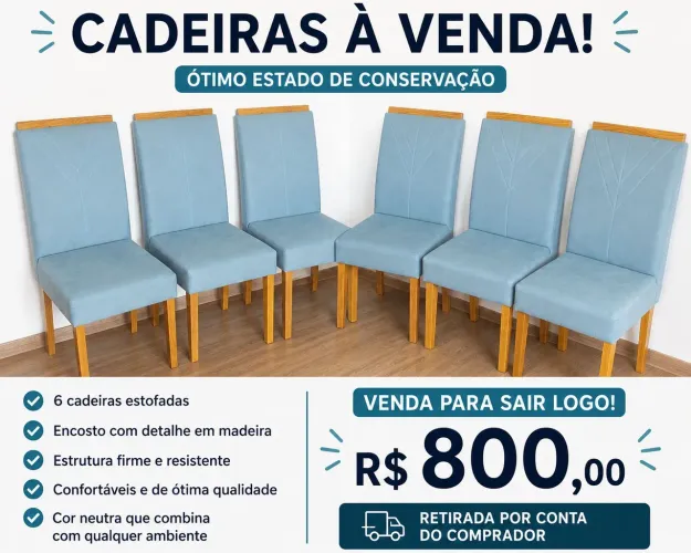 6 cadeiras