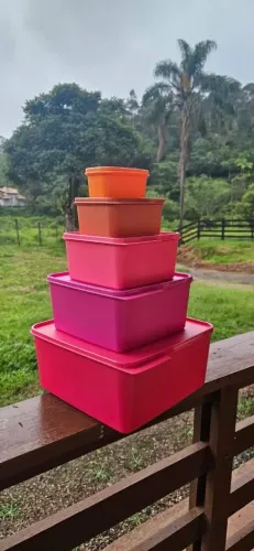 Jogo Tupperware Original com 5 peças - Retirada 