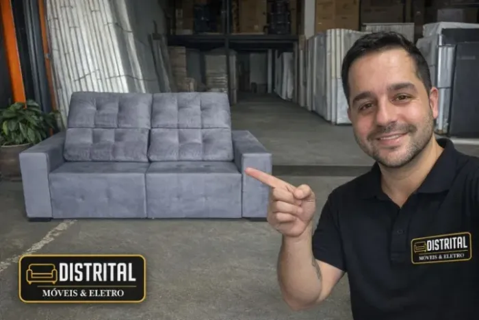 Sofá Diamante Retrátil e Reclinavel 2 M Entregamos Vários Modelos