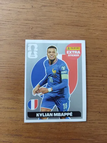 Figurinha Kylian Mbappé (Prata extra sticker)