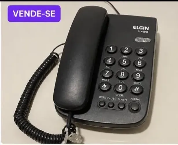 Telefone com Fio Elgin TCF-2000 - Ótimo Estado