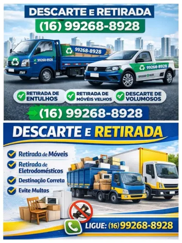 Descarte de móveis e eletrodomésticos * 