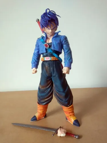 Action Figure Trunks Dragon Ball Z DBZ Boneco 26cm + Brinde
