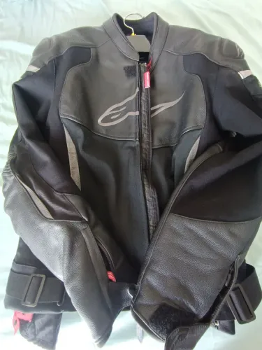 Jaqueta moto em couro Alpinestar 