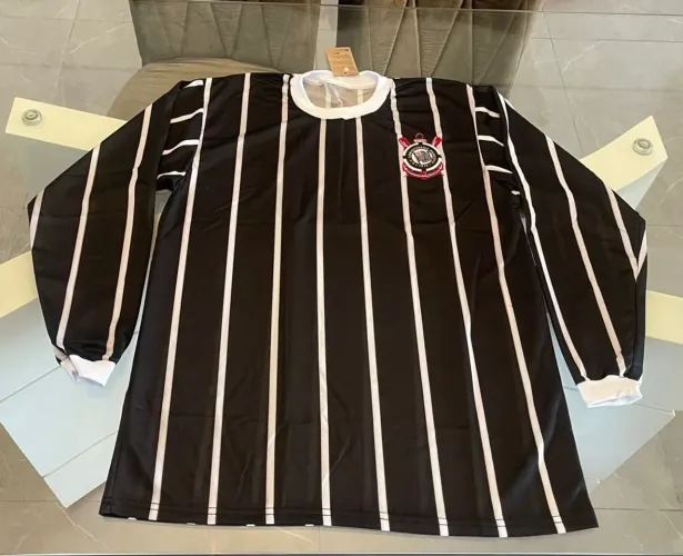 CORINTHIANS - DEMOCRACIA - MANGA LONGA - RETRÔS - NOVAS! 