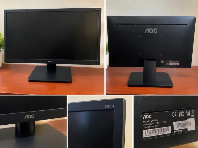 Monitor AOC 20E1H 20" - Funcionando Perfeitamente + HDMI