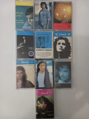 10 fitas k7 Roberto Carlos usadas