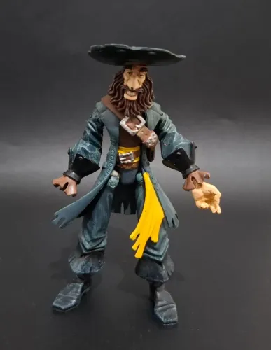Piratas Do Caribe Barbossa Boneco Original Disney