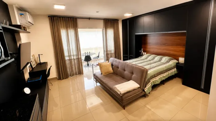 Apartamento mobiliado de 1 quarto para alugar no Edifício Civitas, Bosques das Juritis, 44