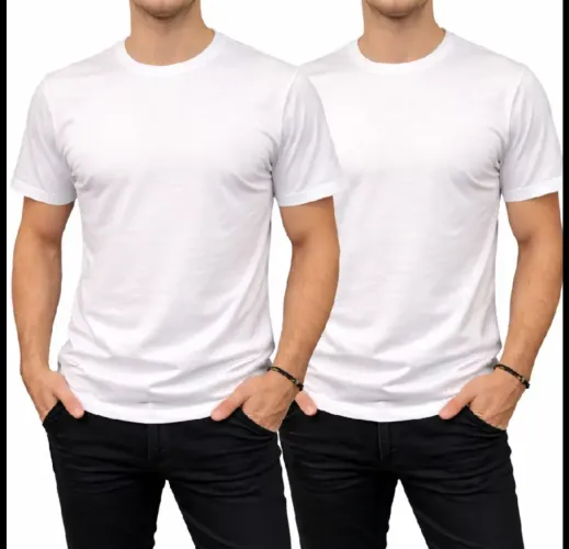 Camisa básica 100% algodão T-shirt Social 