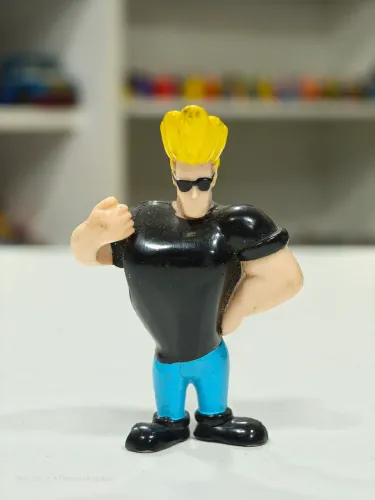 Miniatura Johnny Bravo - Ponteira de Lápis Cartoon Network 1999 7cm