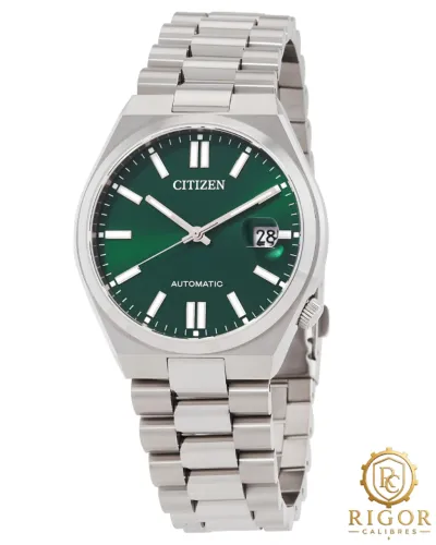 Relógio Citizen Tsuyosa NJ0150-56X Mostrador Verde: Automático, Safira e 50m Resistência