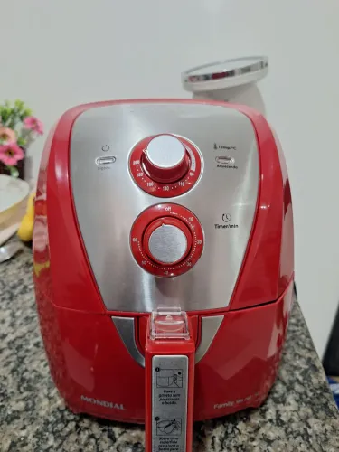 Air Fryer Mondial Family Inox Red de 4 litros