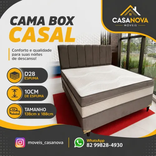 Cama Box Casal 10cm