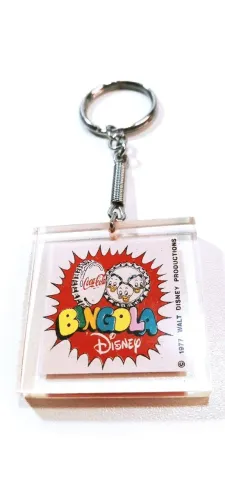 Chaveiro vintage Coca-Cola Promoçã0 Bingola Disney 1977