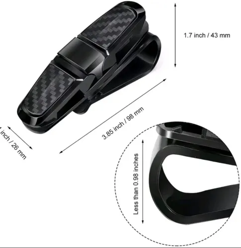 Suporte para Óculos Porta Sol Carro