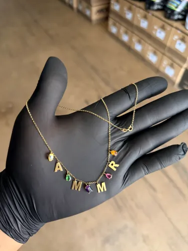 Cordão feminino de elos portugueses, em ouro 18K