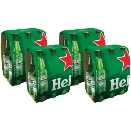 Cerveja Heineken - fardo com 24 unidades de long neck (330 ml cada).