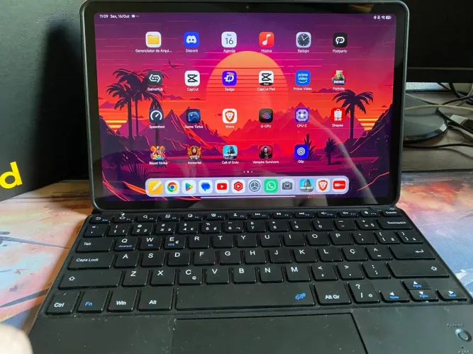 Tablet poco pad gamer troco 256gb ram 8+8 tela 120hz tela 12.1 polegadas