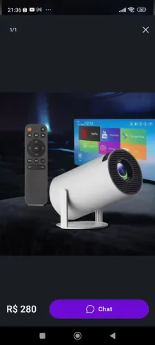 Projetor smart completo com suporte grátis 