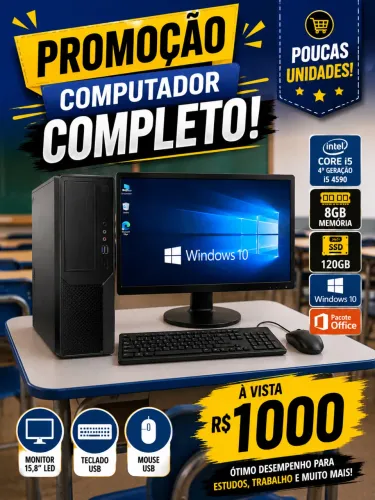 Promoção computador completo i5 