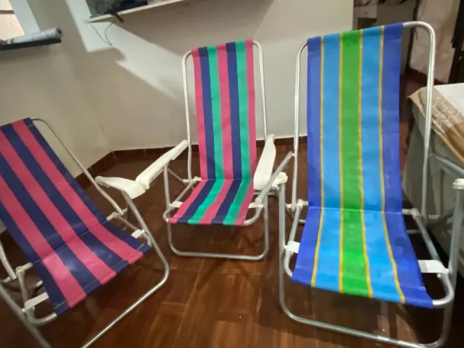 3 Cadeiras de praia