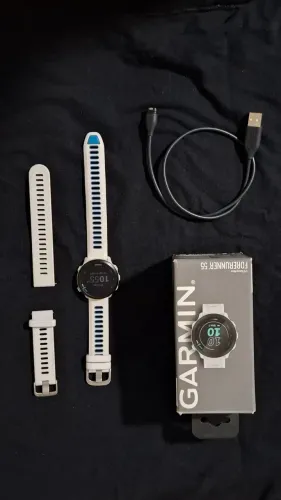 Garmin Forerunner 55 completo + pulseira extra