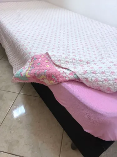 Cama box mais colchão espuma solteiro