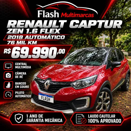 Renault Captur Zen 1.6 16V Flex 5P Aut. 2018