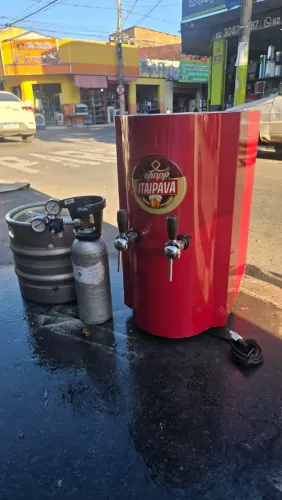 Chopeira completa com barril e cilindro 