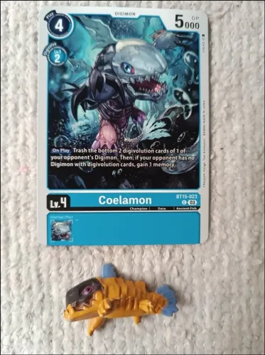 Digimon Coelamon + 1 Card Original Digimon