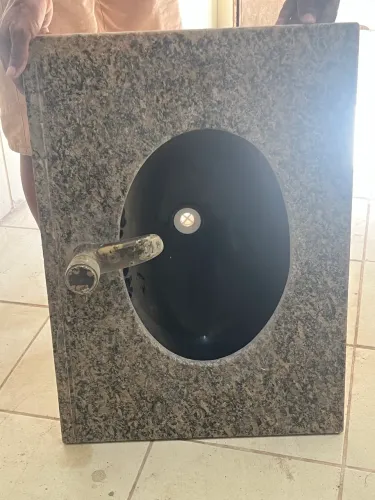 Pia bancada de granito