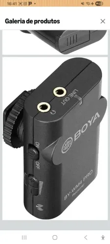 Boya BY-WM4 Pro RX - Receptor Digital Sem Fio 2.4GHz | Novo