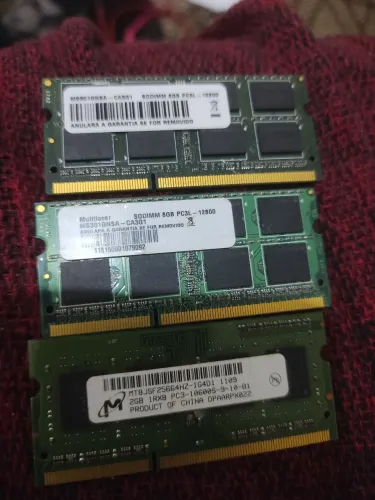 3 pente de 8 GB de memória de notebook