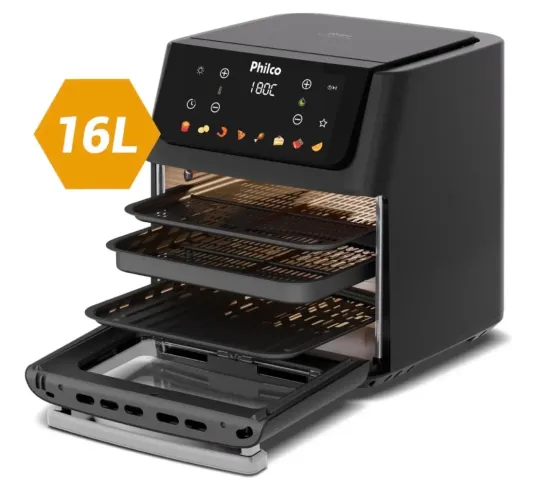 Fritadeira Air Fryer Philco 11 Litros Paf16c Preto