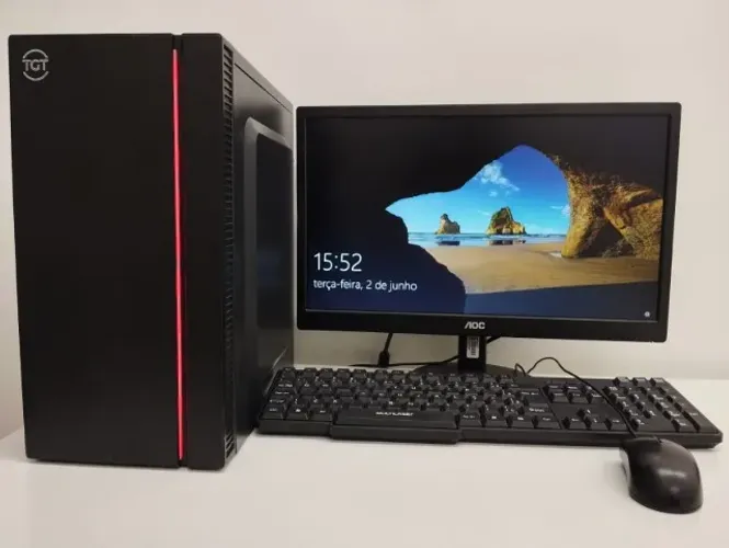 Computador Completo Intel Core i3 8ª Geração 16GB SSD + Monitor AOC